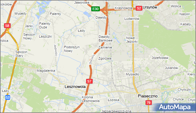 mapa Zgorzała, Zgorzała na mapie Targeo