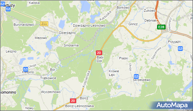 mapa Babi Dół, Babi Dół na mapie Targeo