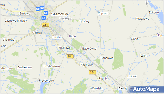 mapa Baborówko, Baborówko na mapie Targeo