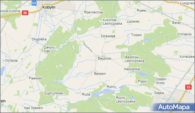 mapa Baszków, Baszków na mapie Targeo