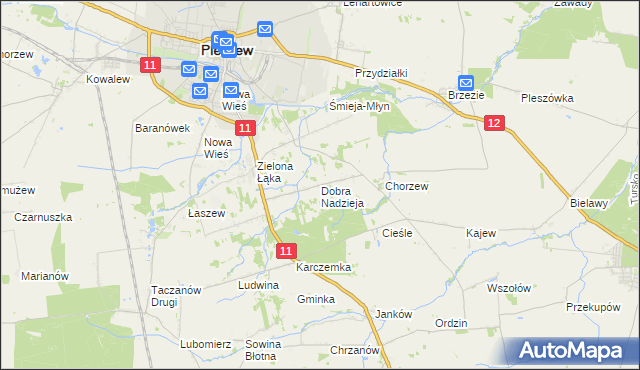 mapa Dobra Nadzieja, Dobra Nadzieja na mapie Targeo