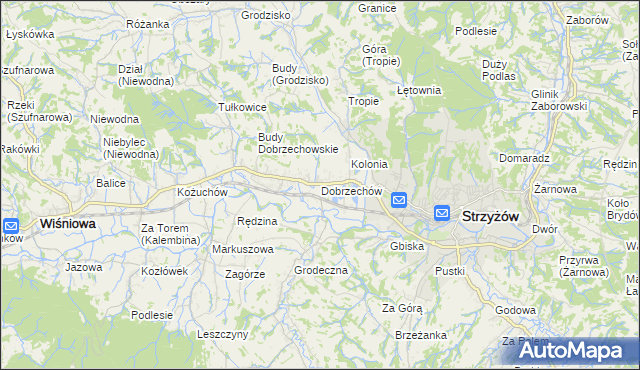 mapa Dobrzechów, Dobrzechów na mapie Targeo