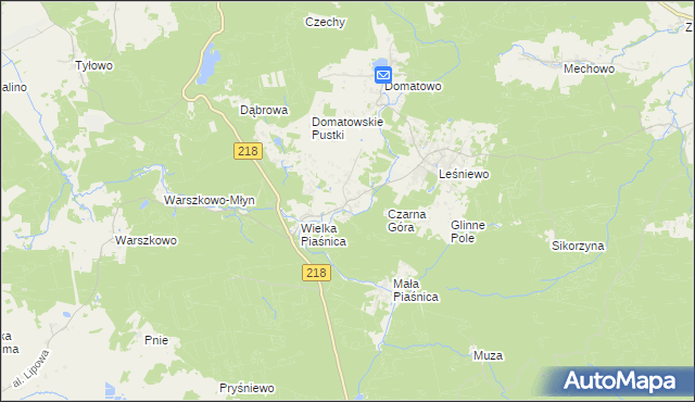 mapa Domatówko, Domatówko na mapie Targeo