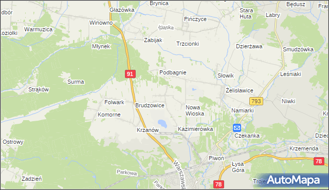 mapa Dziewki, Dziewki na mapie Targeo