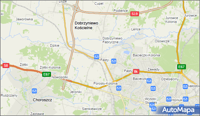 mapa Fasty, Fasty na mapie Targeo