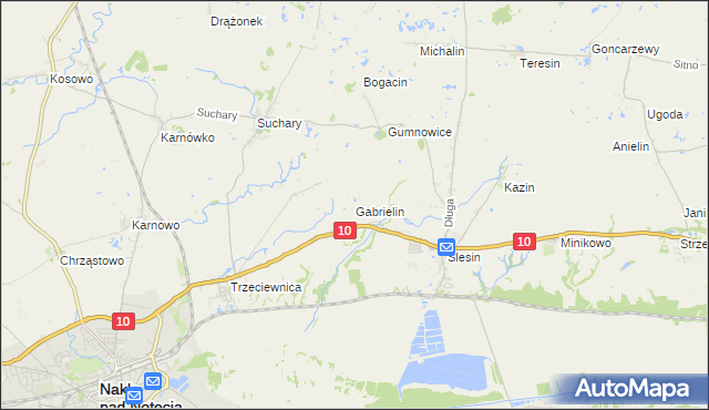 mapa Gabrielin, Gabrielin na mapie Targeo