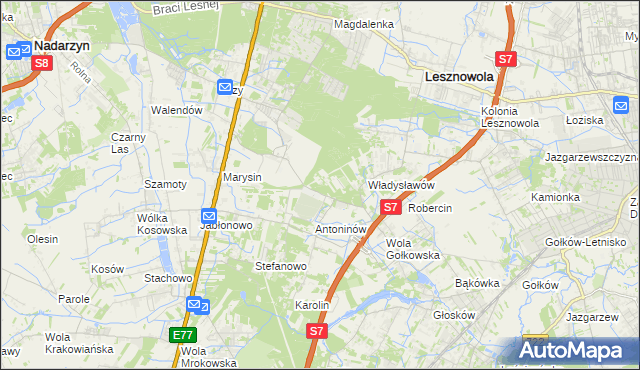 mapa Kuleszówka, Kuleszówka na mapie Targeo