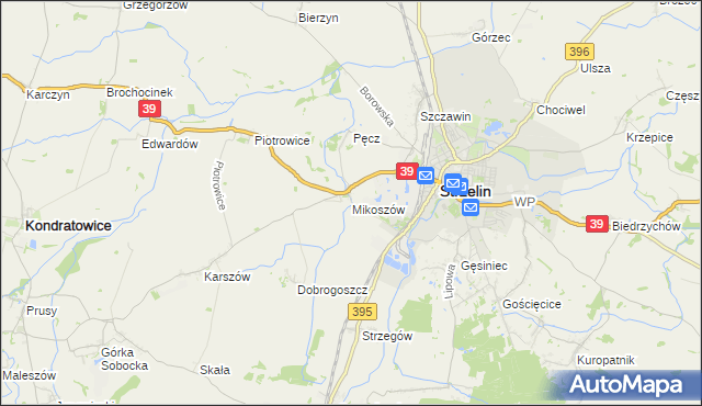 mapa Mikoszów, Mikoszów na mapie Targeo