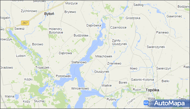 mapa Miłachówek, Miłachówek na mapie Targeo