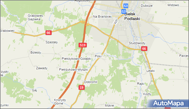 mapa Piliki, Piliki na mapie Targeo