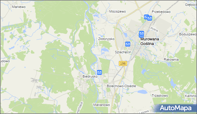 mapa Promnice gmina Czerwonak, Promnice gmina Czerwonak na mapie Targeo