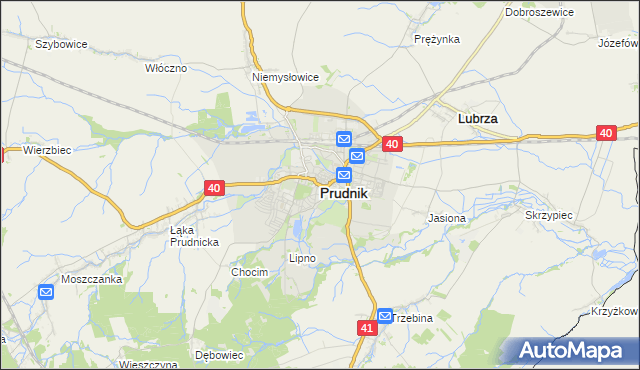 mapa Prudnik, Prudnik na mapie Targeo