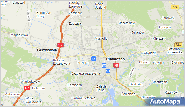 mapa Stara Iwiczna, Stara Iwiczna na mapie Targeo