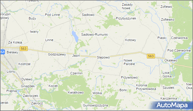 mapa Stępowo, Stępowo na mapie Targeo