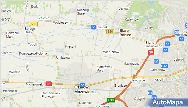 mapa Strzykuły, Strzykuły na mapie Targeo
