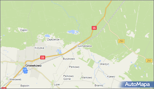 mapa Suchatówka, Suchatówka na mapie Targeo