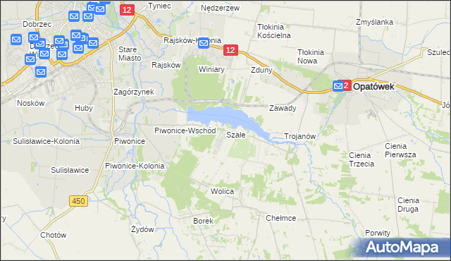 mapa Szałe, Szałe na mapie Targeo