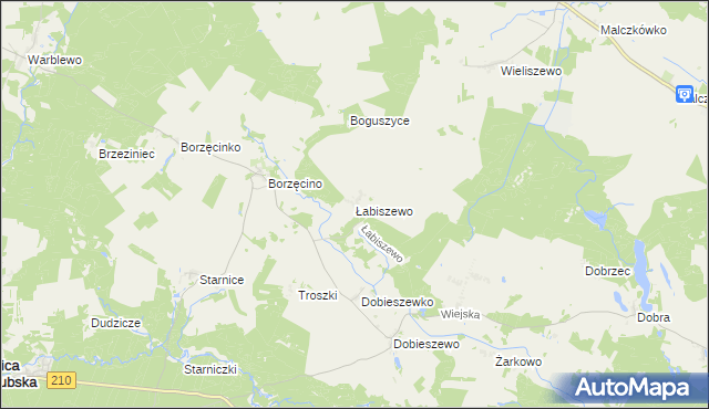 mapa Łabiszewo, Łabiszewo na mapie Targeo