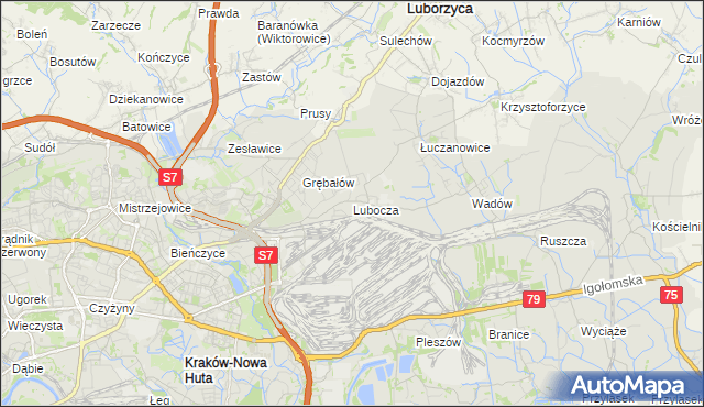 mapa Lubocza, Lubocza na mapie Targeo