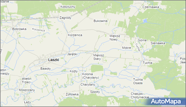 mapa Miękisz Stary, Miękisz Stary na mapie Targeo