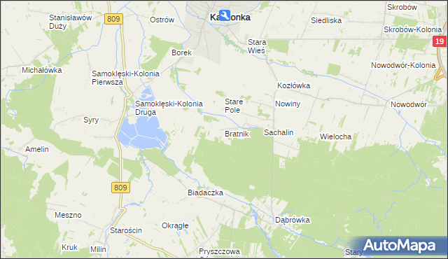 mapa Bratnik, Bratnik na mapie Targeo