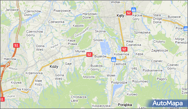 mapa Bujaków, Bujaków na mapie Targeo