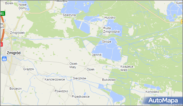 mapa Jamnik, Jamnik na mapie Targeo