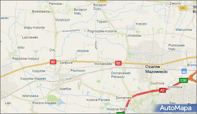 mapa Koprki, Koprki na mapie Targeo