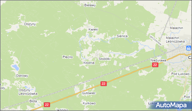 mapa Krzyż gmina Czersk, Krzyż gmina Czersk na mapie Targeo