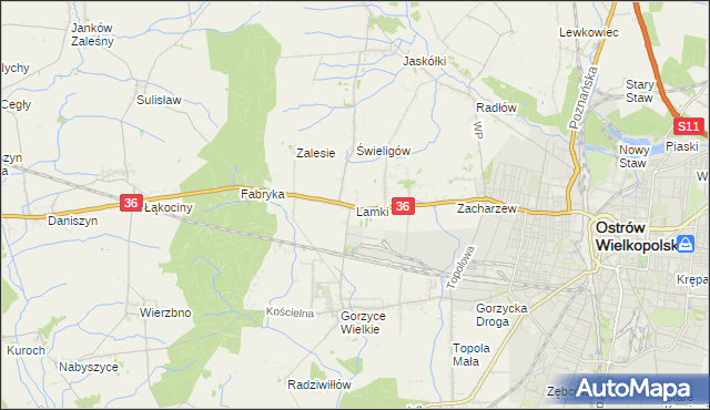 mapa Lamki, Lamki na mapie Targeo