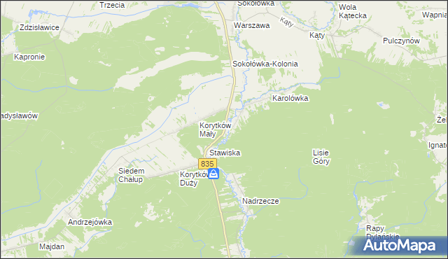 mapa Niemirów gmina Frampol, Niemirów gmina Frampol na mapie Targeo