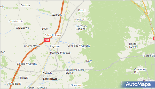 mapa Sierzputy-Marki, Sierzputy-Marki na mapie Targeo