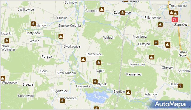 mapa Afryka, Afryka na mapie Targeo