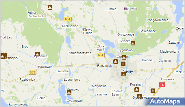 mapa Babańce, Babańce na mapie Targeo