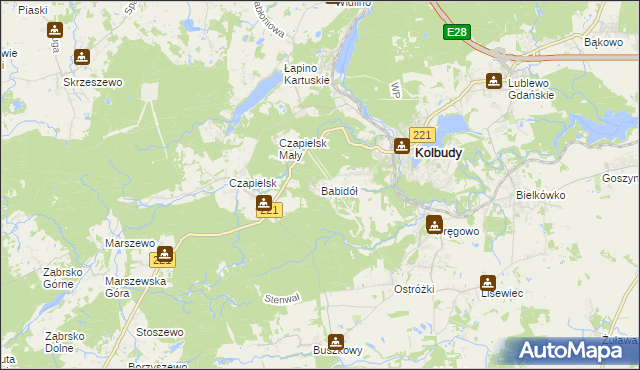 mapa Babidół, Babidół na mapie Targeo