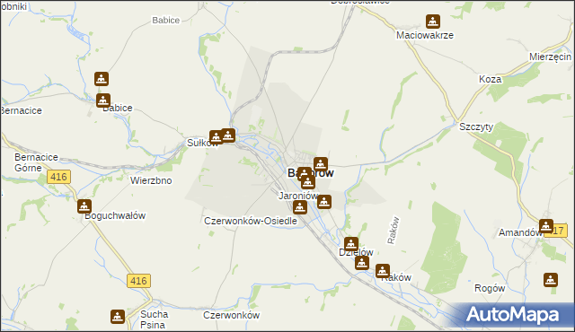 mapa Baborów, Baborów na mapie Targeo
