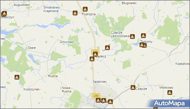 mapa Bądecz, Bądecz na mapie Targeo