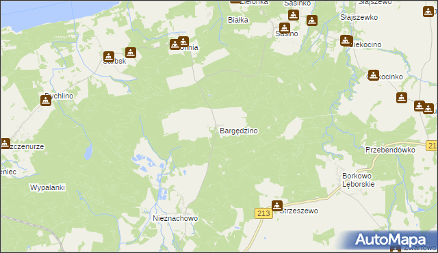 mapa Bargędzino, Bargędzino na mapie Targeo