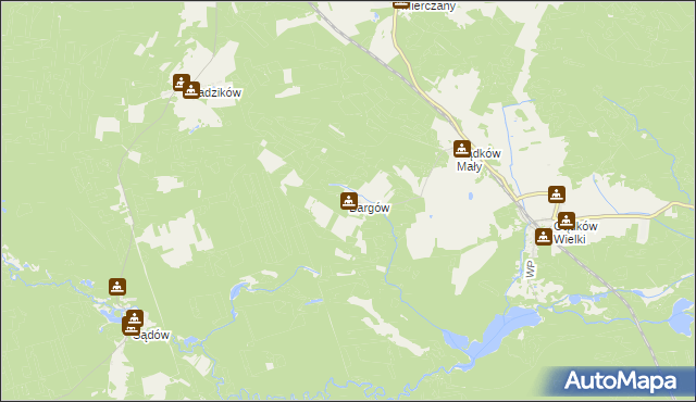 mapa Bargów, Bargów na mapie Targeo