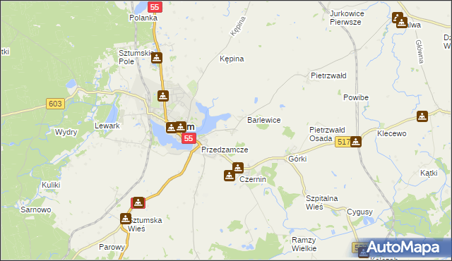 mapa Barlewiczki, Barlewiczki na mapie Targeo