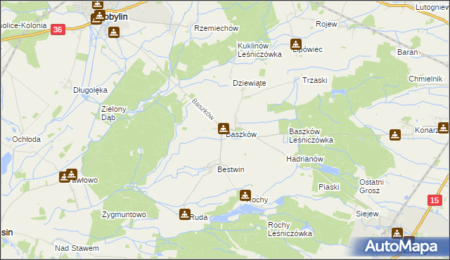 mapa Baszków, Baszków na mapie Targeo