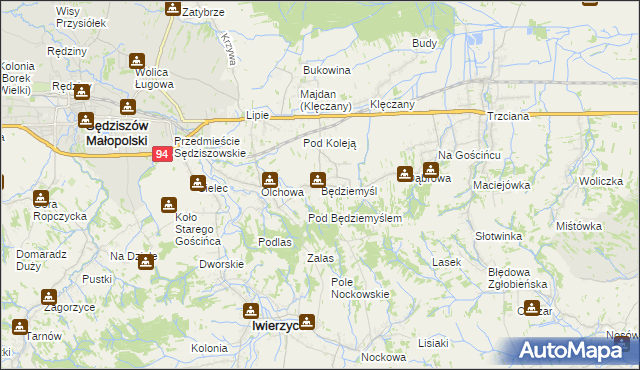 mapa Będziemyśl, Będziemyśl na mapie Targeo