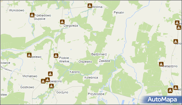 mapa Będzimierz, Będzimierz na mapie Targeo