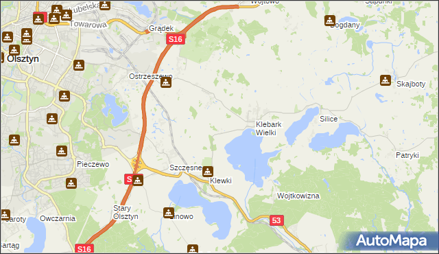 mapa Biedówko, Biedówko na mapie Targeo