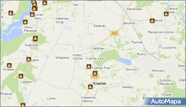 mapa Bilczew gmina Kramsk, Bilczew gmina Kramsk na mapie Targeo