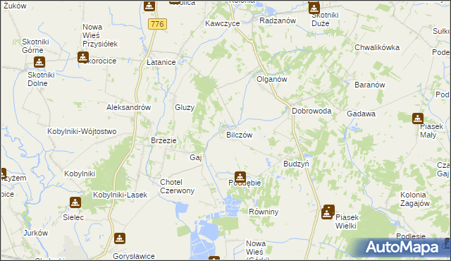 mapa Bilczów, Bilczów na mapie Targeo