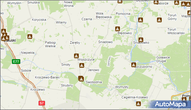 mapa Błogosławie, Błogosławie na mapie Targeo