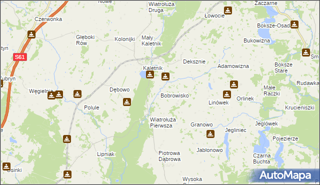 mapa Bobrowisko gmina Suwałki, Bobrowisko gmina Suwałki na mapie Targeo