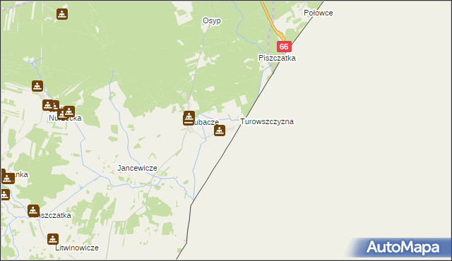 mapa Bobrówka gmina Czeremcha, Bobrówka gmina Czeremcha na mapie Targeo