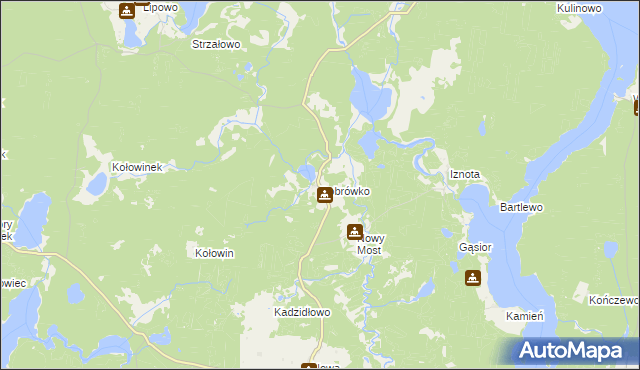 mapa Bobrówko gmina Piecki, Bobrówko gmina Piecki na mapie Targeo